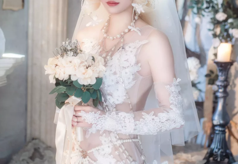 图片[3]-鹿八岁baby 妖精の花嫁 美女写真图片欣赏 - coser福利社-coser福利社